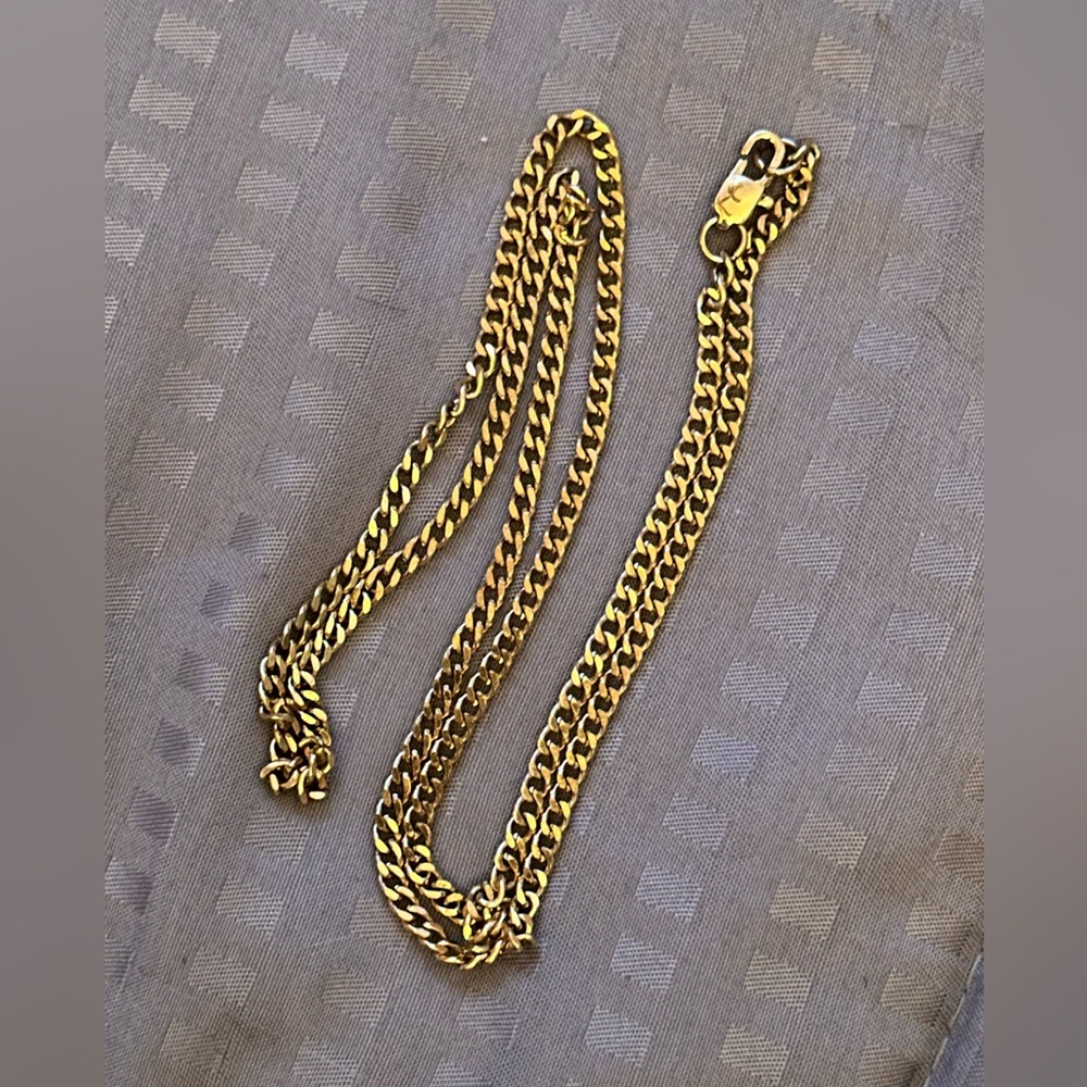 Adornia Gold Cuban Curb Chain